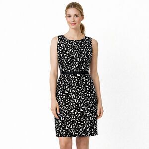 Loft Dress Size Small Sleeveless Black & White